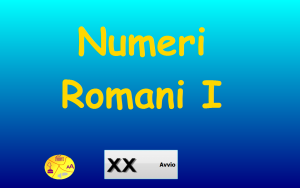 immagine numeri romani per sito