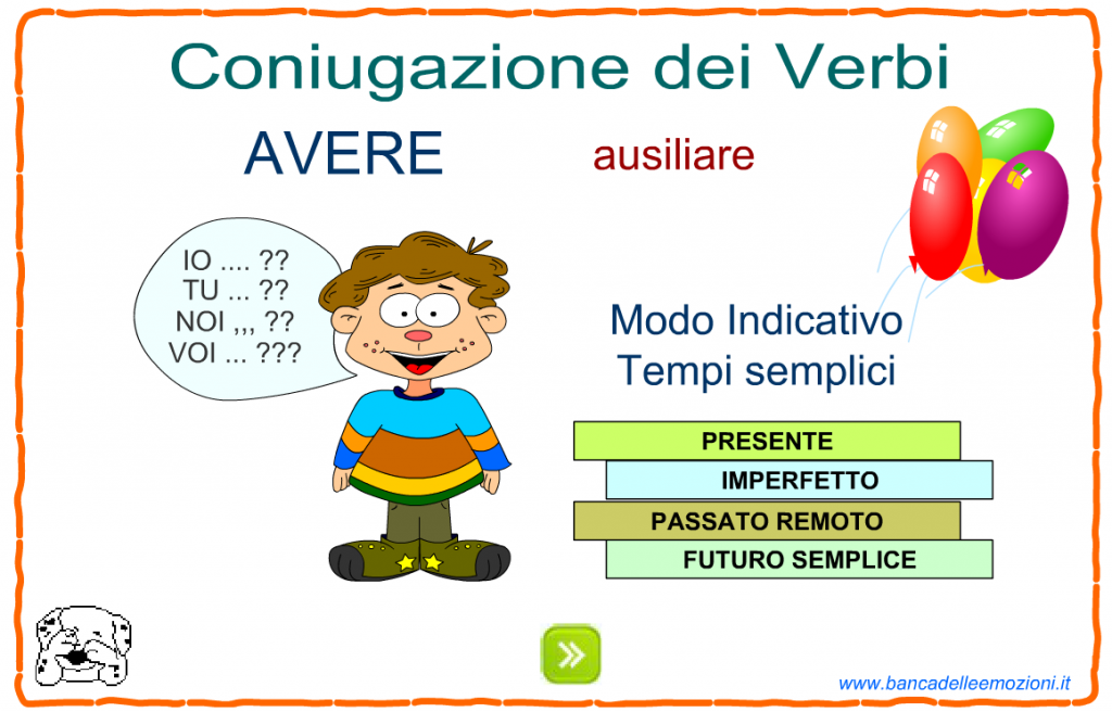 Verbo Avere In Tutti I Modi Verbi: avere ed essere – La Mia Maestra